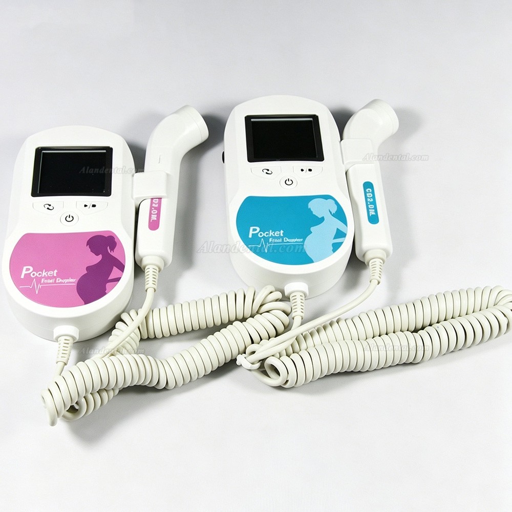 Sonoline C Pocket Fetal Doppler is a hand-held fetal heart rate detecting device adopted Doppler theory. It can be used in hospital and clinic for daily self-check by pregnant woman. The device adopts color LCD screen of high resolution, which can display the fetal heartbeat waveform and calculate the FHR value.  Features  Delicate and compact design, portable and easy to use. Crooked probe structure, which is easy to operate and increases the feeling of comfort, embodies the humanized design.  Three working mode: Real-time FHR Display Mode, Averaged FHR Dis-play Mode and Manual Mode. FHR values, bar graph and heartbeat waveform color display.  Alarming in red when the FHR value is out of the normal range. Probe falls off detection, battery status indication.  Automatic shutdown: The device will automatically turn off if there is no signal within 1 minute.  Audio interface: Can be connected to other recording devices by re-cording cable, record fetal heart sound in real-time. Two 1.5V batteries (AA LR6) can last more than 8 hours for normal use.  Physical characteristic Dimension: 135 mm(L) x92 mm(W)x29 mm(H) Weight: about 245 g (with battery)  Performance Safety classification: internally powered equipment, type CF ap-plied part Display: 1.77262K TFT  Range of fetal heartrate: 50 BPM ~ 240 BРM (BPM: beats per minute)  Resolution: 1 BPM  Accuracy: 2 BPM  Power consumption: <1w  Rated operational voltage: DC3 V Battery: two 1.5V batteries (type: AA LR6)  Probe  Nominal Frequency(2MHz probe): 2.0 MHz  Working Frequency(2MHz probe): 2.0 MHz 10% Ultrasonic Output Power: P < 20 mW  Negative Peak Sound Pressure: P_<1MPa  Output Beam Intensity: lob < 20 mW/cm*  Spatial-peak Temporal-average Derived Intensity: Ispta < 100 mW/cm  Working Mode: Continuous wave doppler  Effective Radiating Area of Transducer: < 157 mm